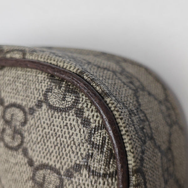 Ophidia Small Monogram Coated Canvas Brown