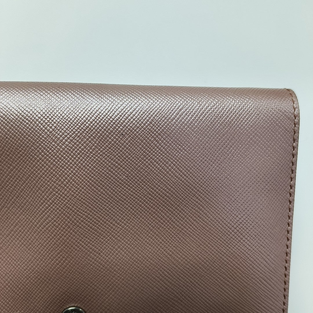 Saffiano Calfskin Wallet Pink