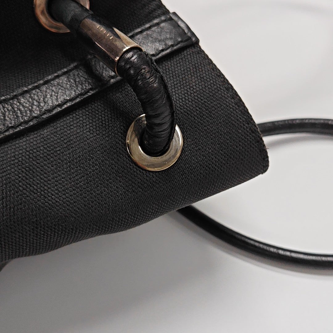 Canvas Shoulder Bag Black