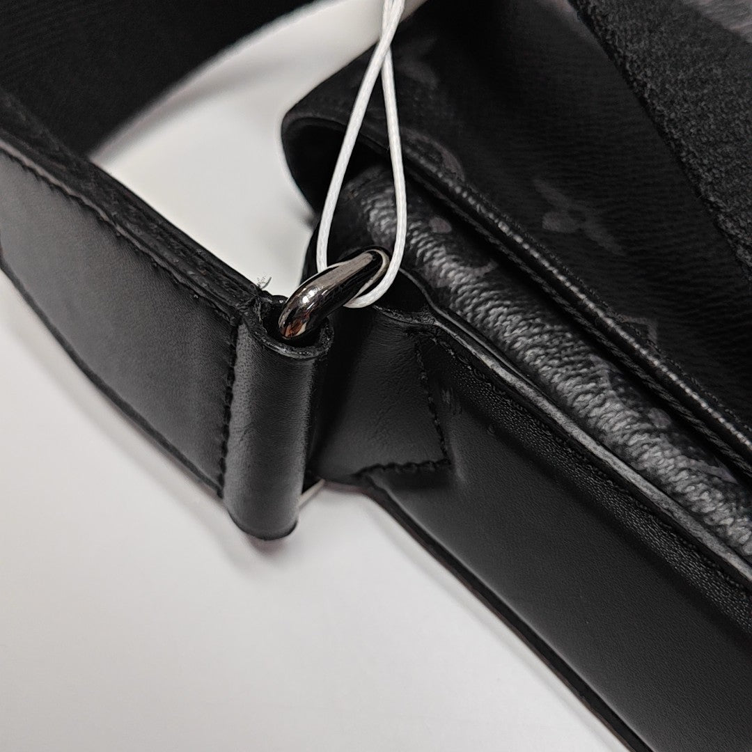 DISTRICT MM Monogram Coated Canvas Black