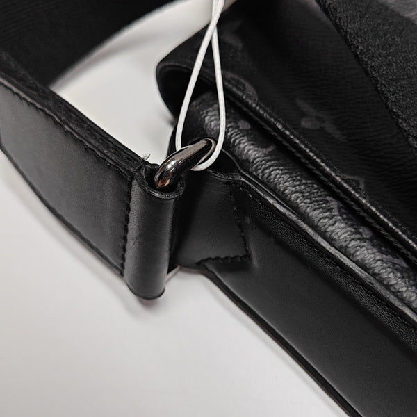 DISTRICT MM Monogram Coated Canvas Black