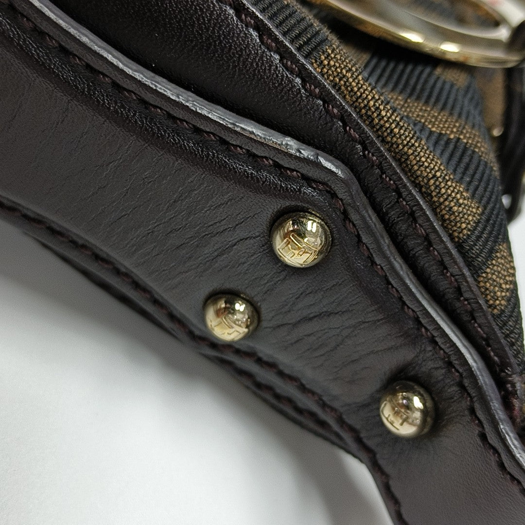 Canvas Top Handle Bag Brown