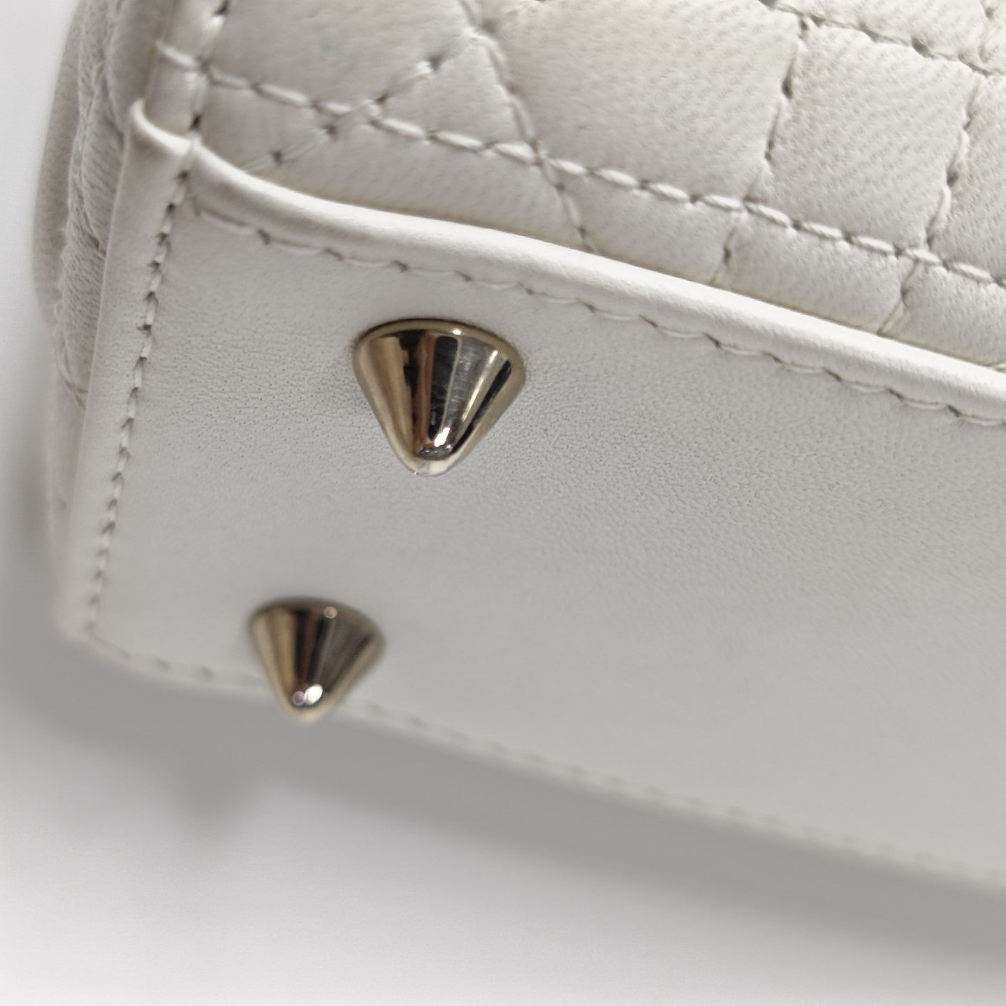 Lady Dior Small Cannage Lambskin White