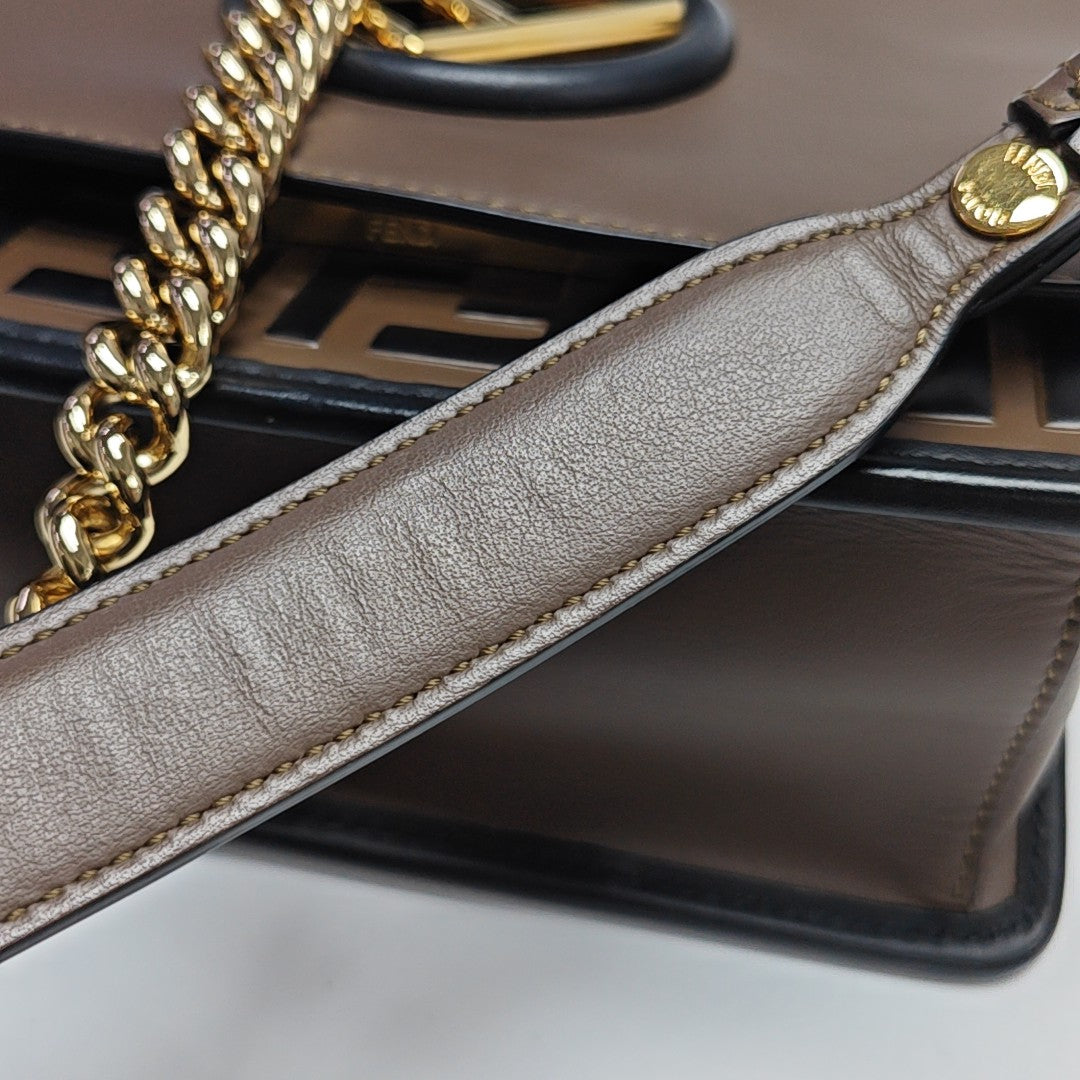 Kan I F Mini Calfskin Brown
