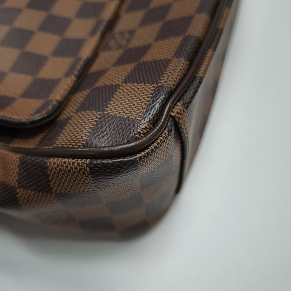 SHELTON MM Damier Ebene Coated Canvas Brown