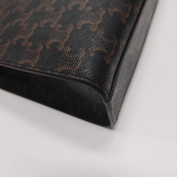CABAS CELINE Small Coated Canvas Brown