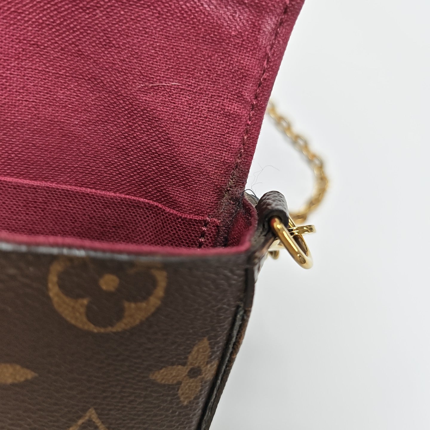 FÉLICIE Monogram Coated Canvas Brown
