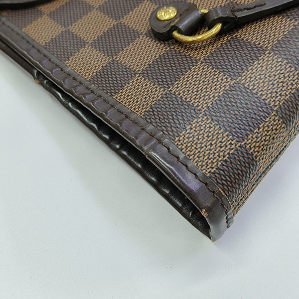 NEVERFULL MM Damier Ebene Coated Canvas Brown