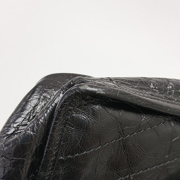 NIKI Medium Chevron Calfskin Black
