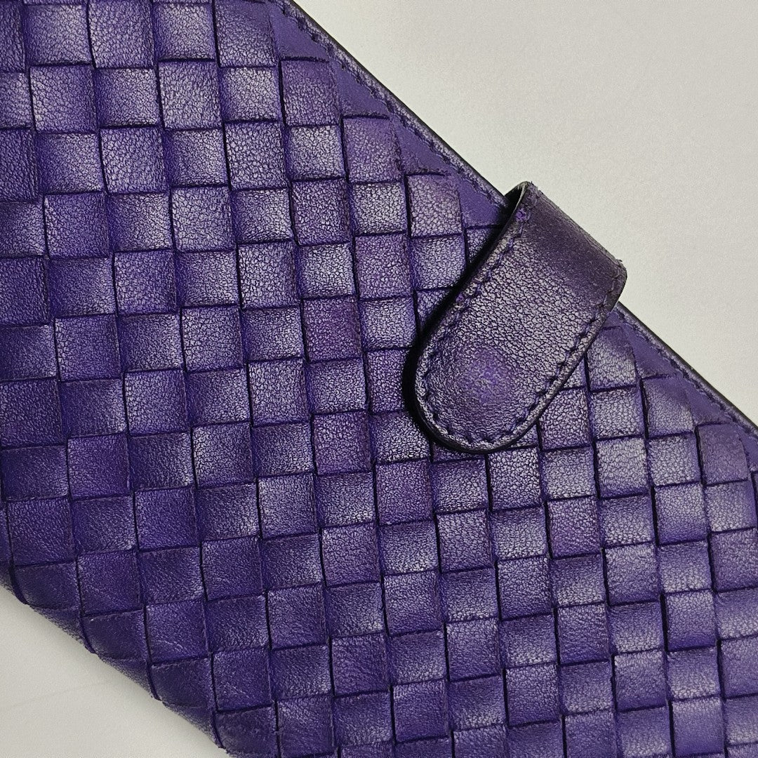 Calfskin Wallet Purple