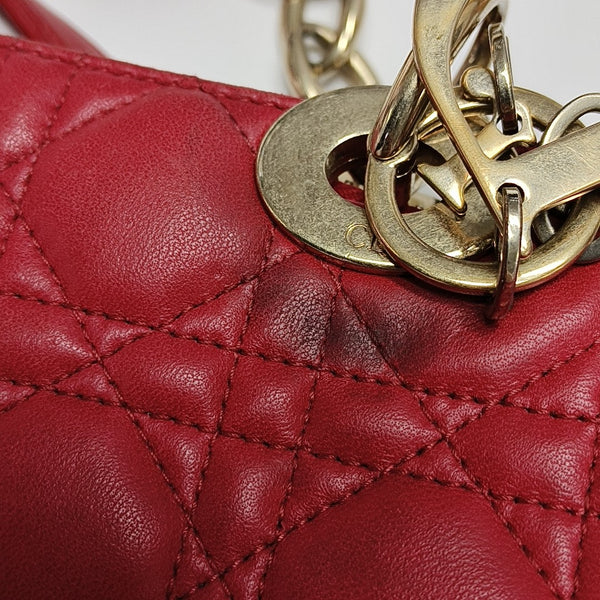 Dior Soft Cannage Lambskin Red