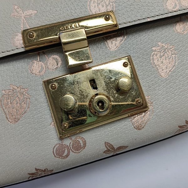 Padlock Small Calfskin White
