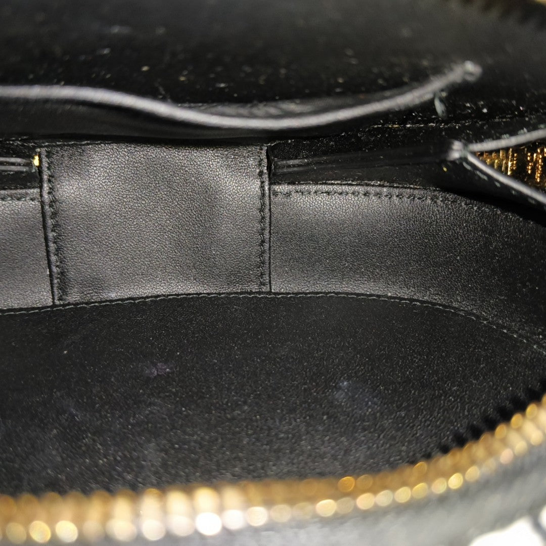 CD Signature Oblique Calfskin Black