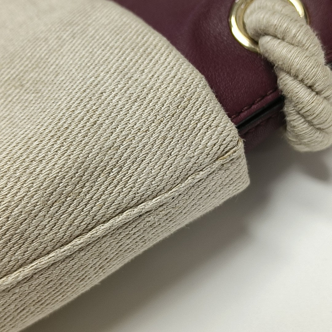 Canvas Bucket Bag Gray