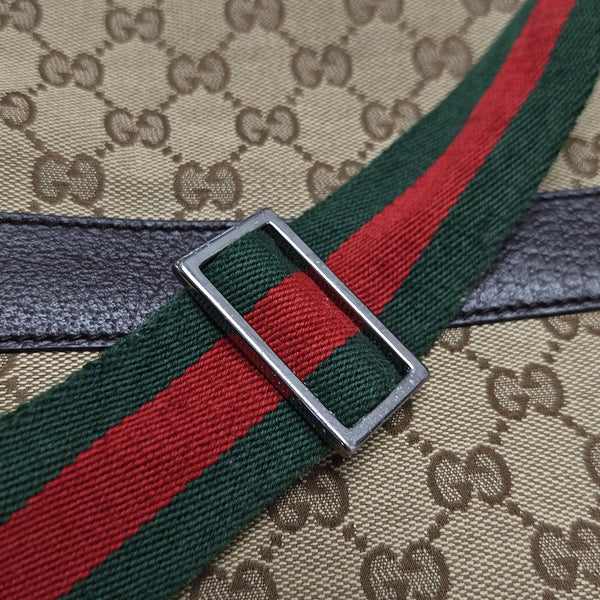 GG Messenger Monogram Canvas Beige