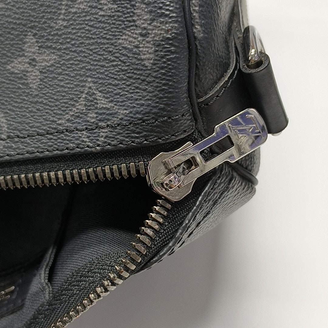 KEEPALL 45 Monogram Coated Canvas Black