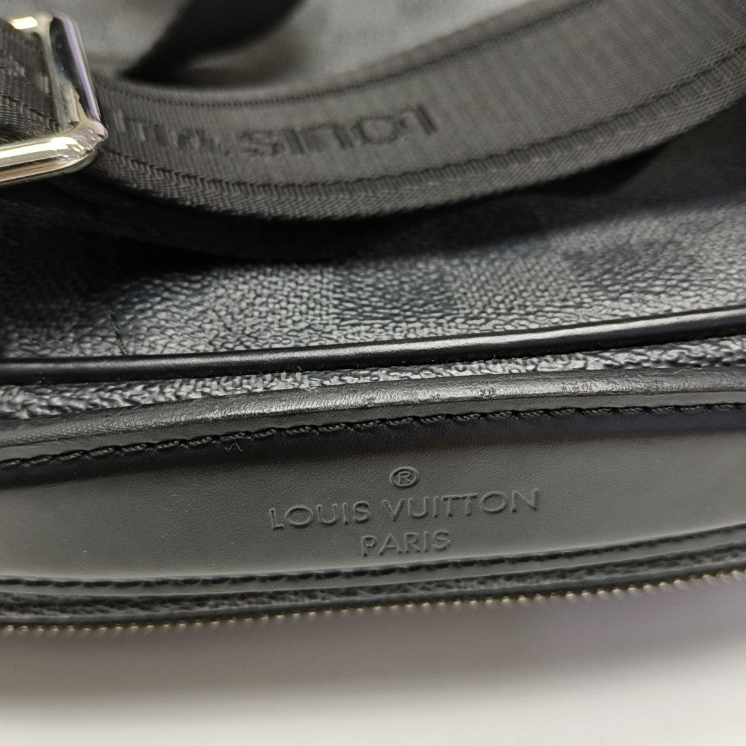 AMBLER Damier Graphite Coated Canvas Black