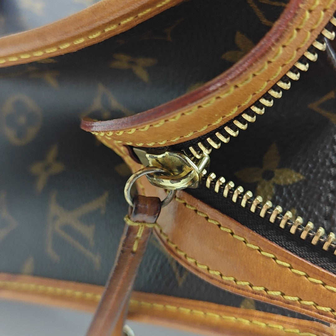 POPINCOURT Monogram Coated Canvas Brown