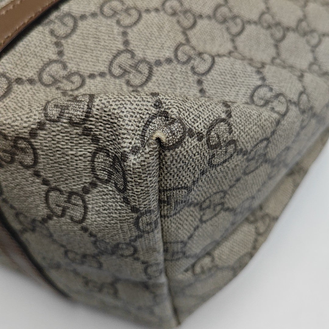 GG Supreme Monogram Coated Canvas Black