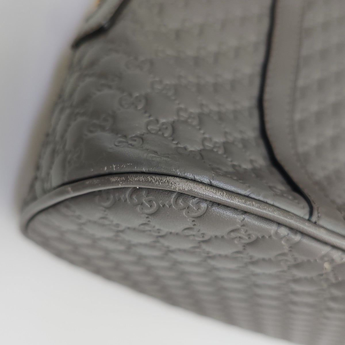 Microguccissima Monogram Calfskin Gray