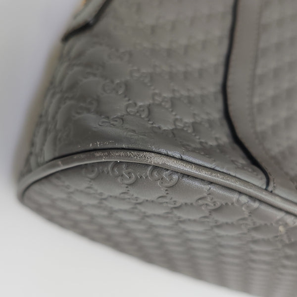 Microguccissima Monogram Calfskin Gray