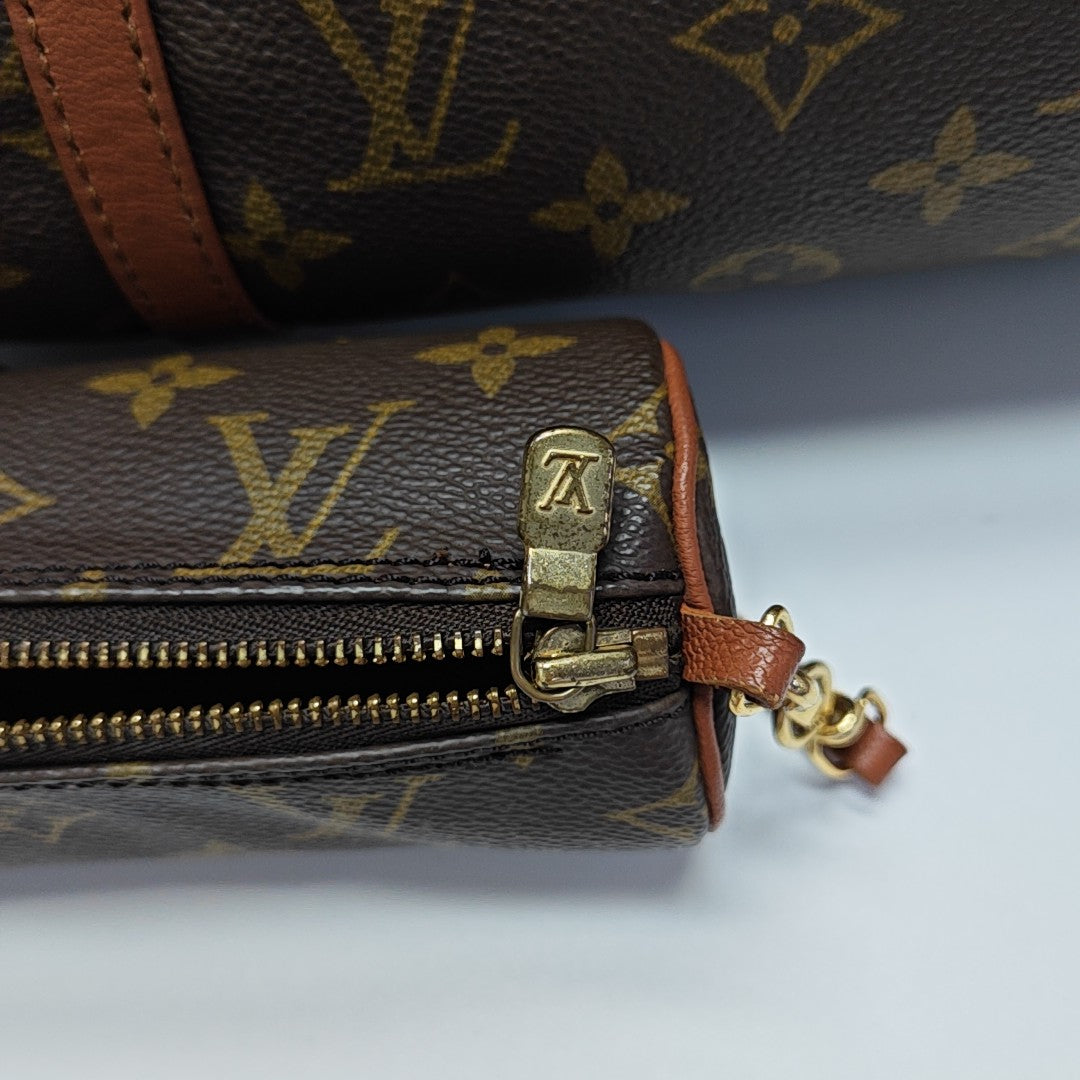 PAPILLON 30 Monogram Coated Canvas Brown