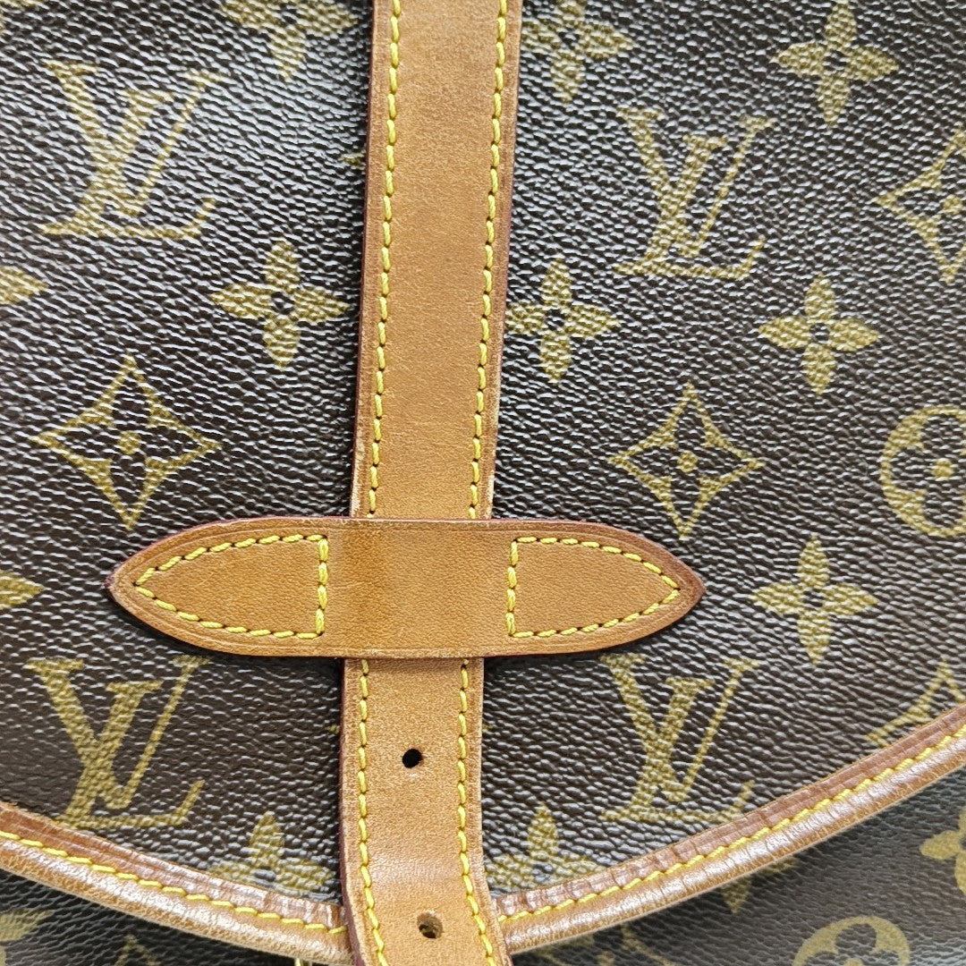 SAUMUR Monogram Coated Canvas Brown