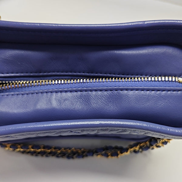 Authenticated pre-owned  GABRIELLE Small Quilted Calfskin Purple - Crossbody Bag at Looply