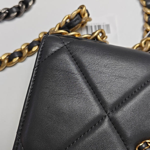 CHANEL 19 WOC Quilted Lambskin Gray
