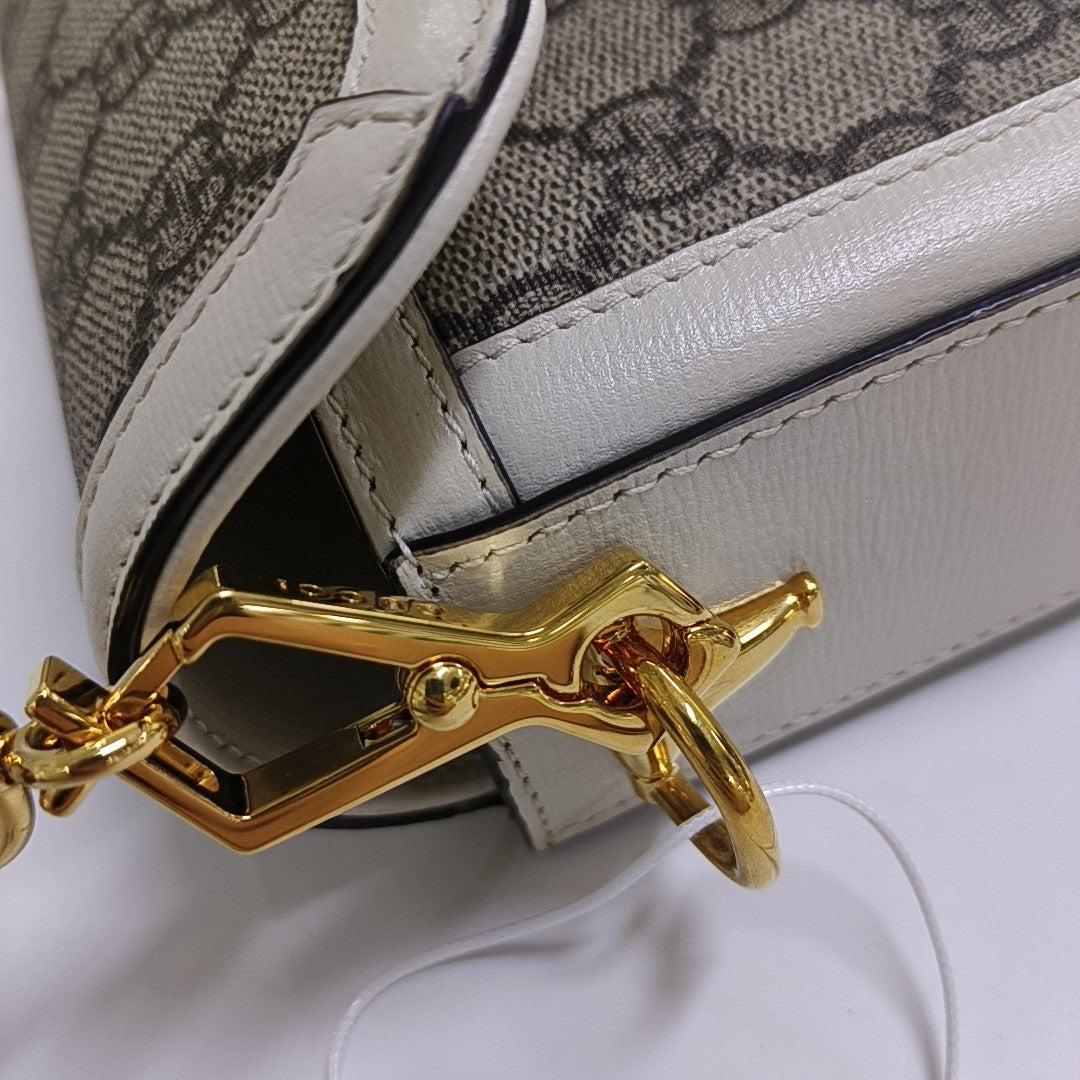 Horsebit 1955 Mini Coated Canvas Beige