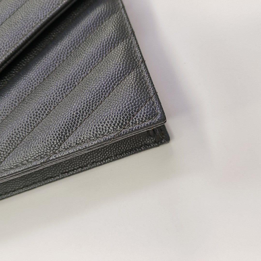 MONOGRAM Chevron Calfskin Gray