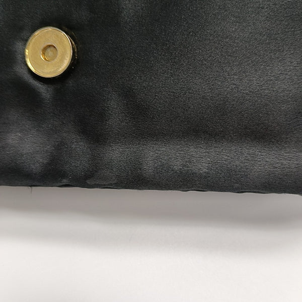 Bolso de mano de nailon negro