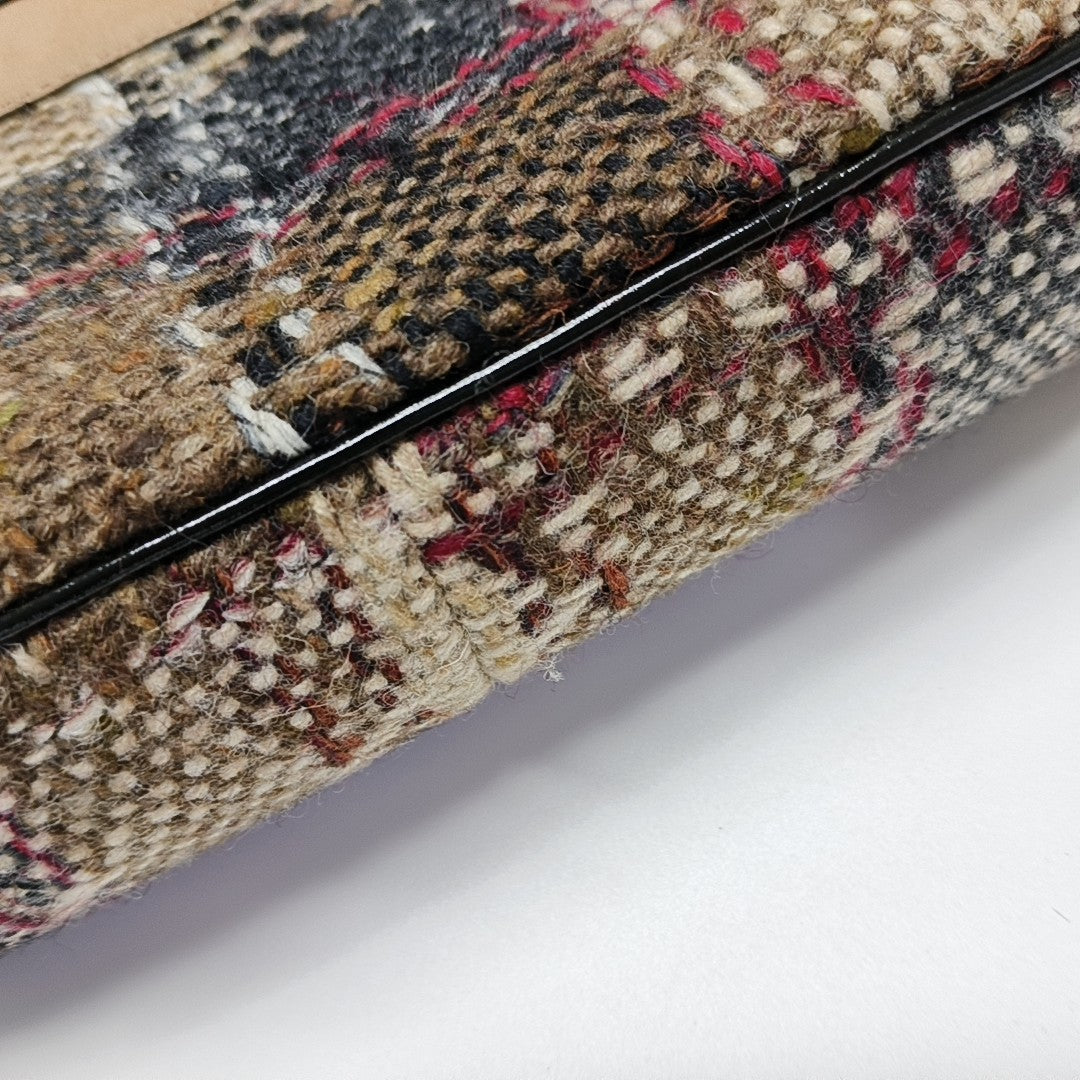Wool Top Handle Bag Multicolor