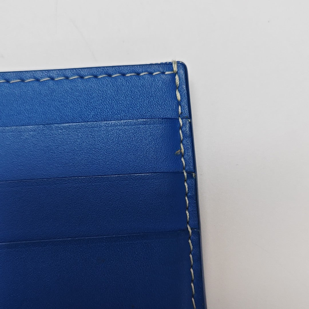 Saint-Marc Coated Canvas Blue Card Holder – Looply