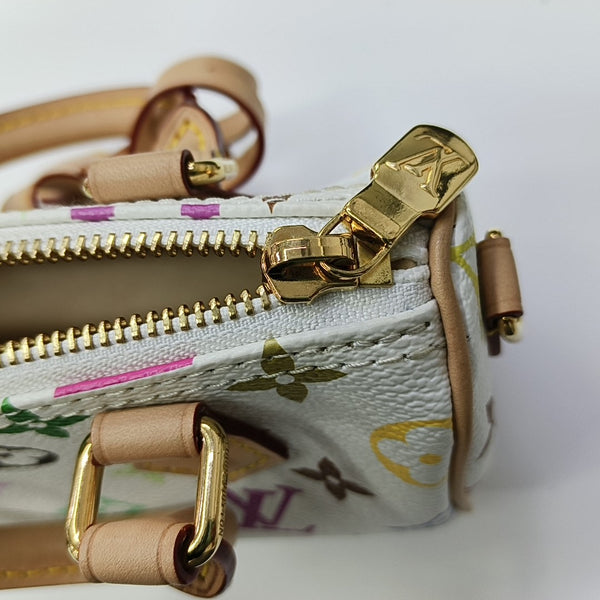 LV × TM SPEEDY Nano Monogram Coated Canvas White