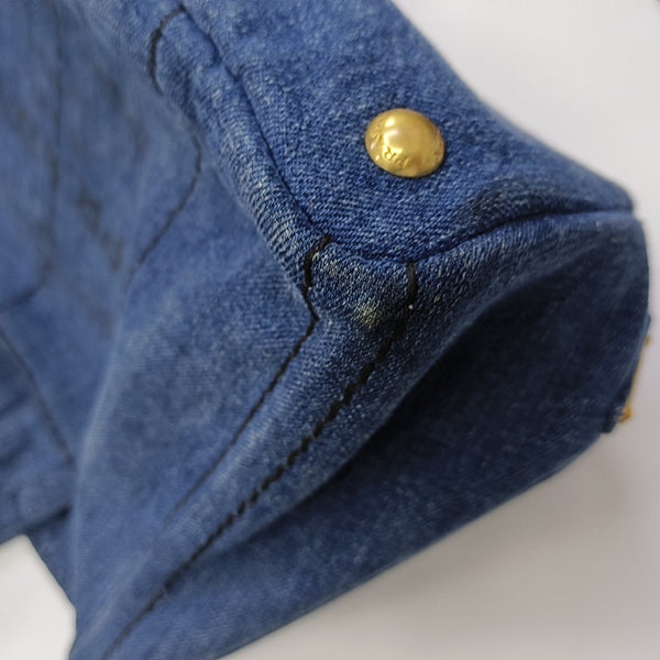 Denim Quilted Denim Blue
