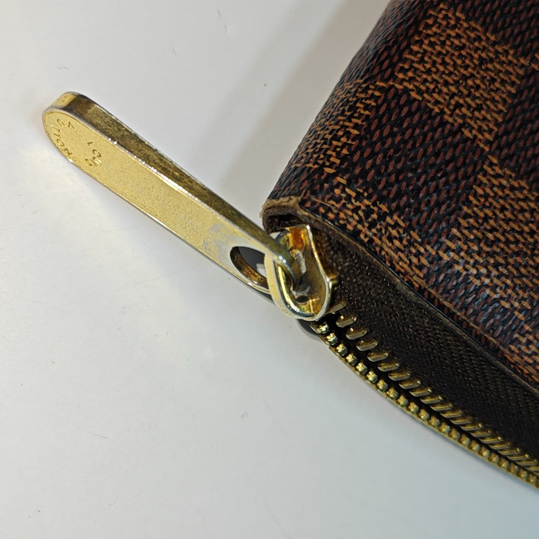 BRAZZA Damier Ebene Coated Canvas Brown
