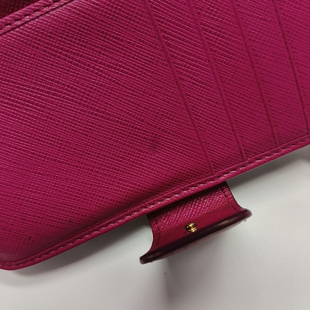 Calfskin Card Holder Red