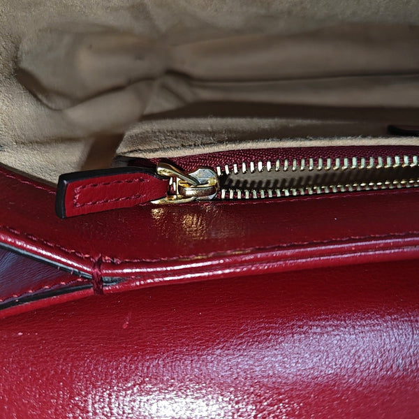 Horsebit 1955 Small Monogram Coated Canvas Beige