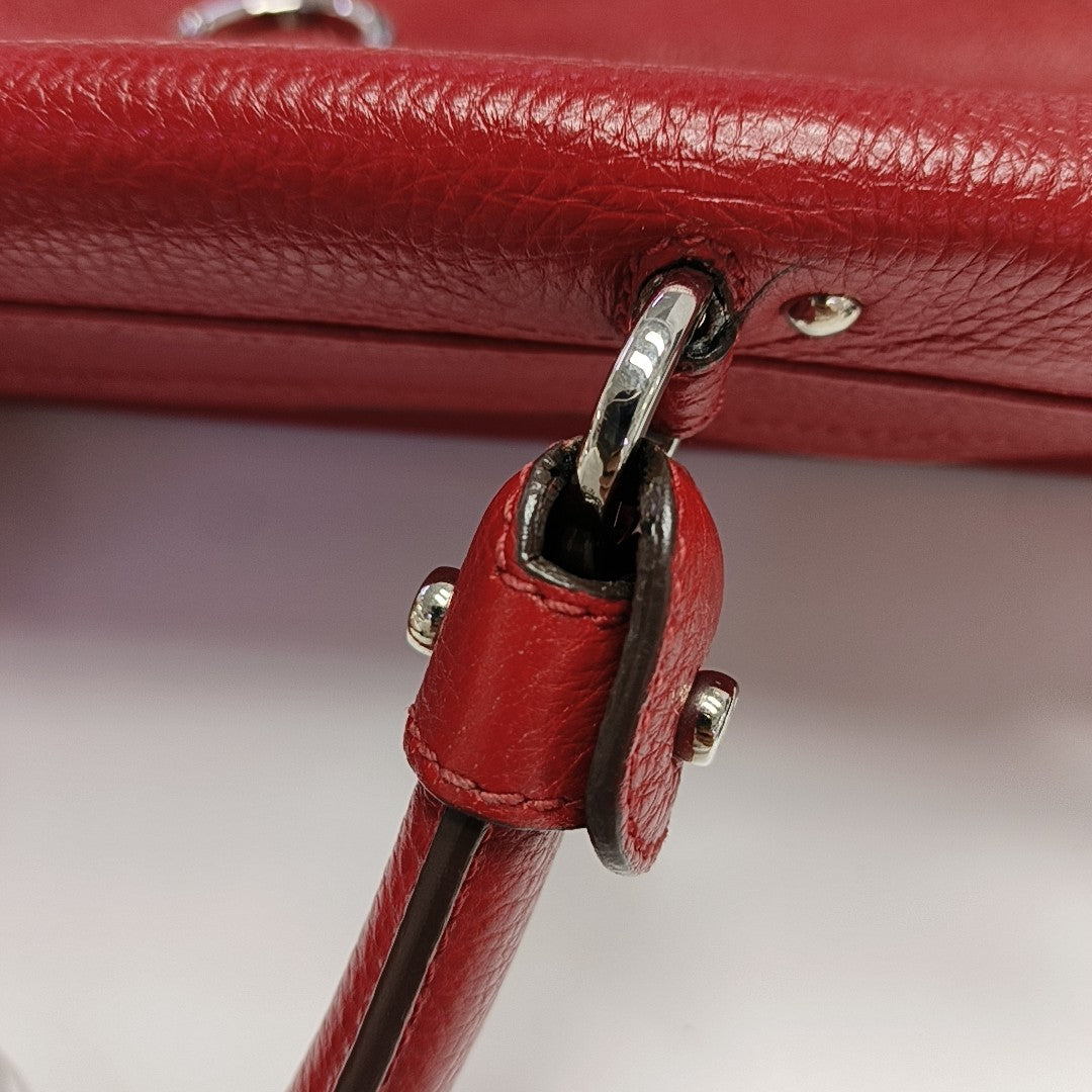 Sophia Large Calfskin Red