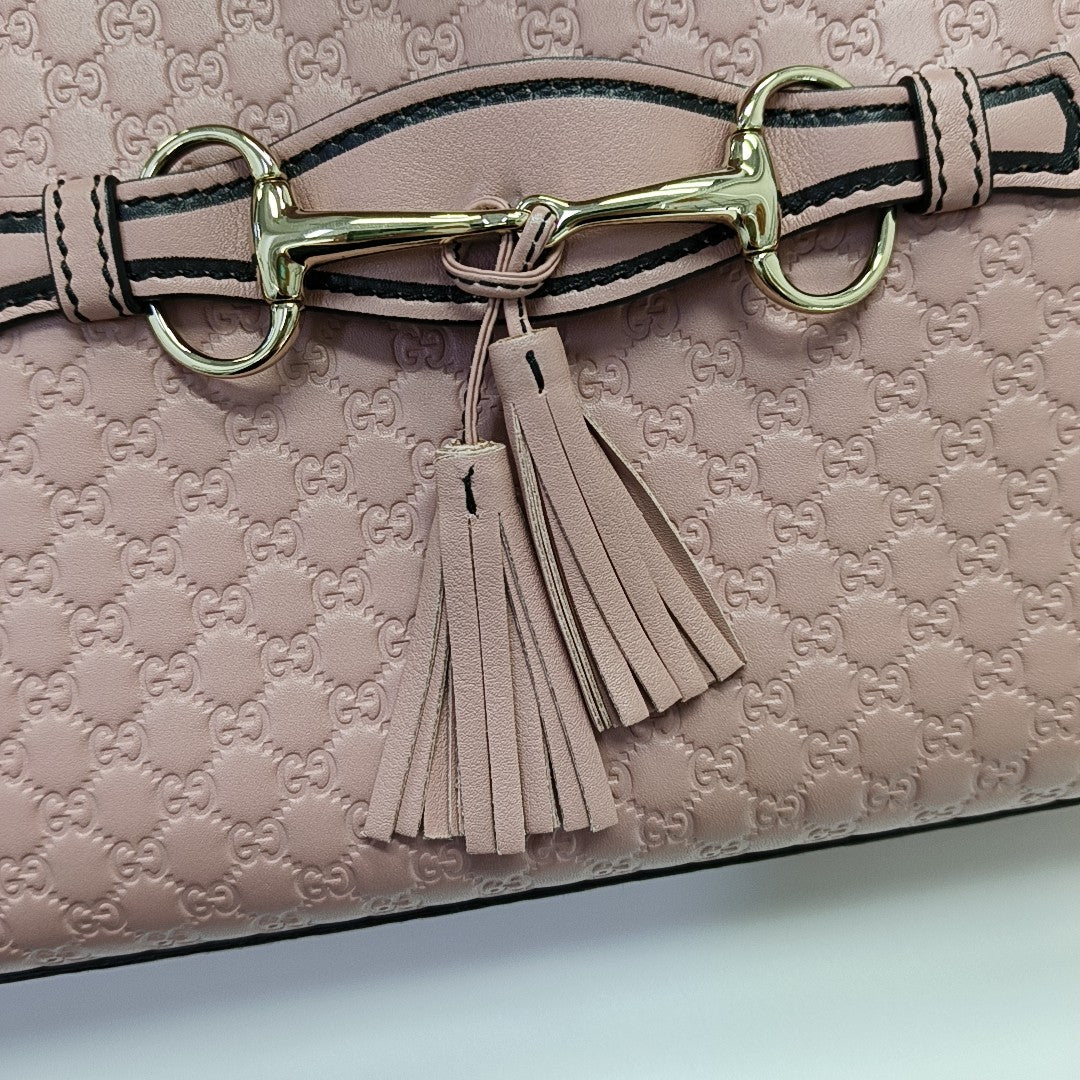 Emily Chain Monogram Calfskin Pink