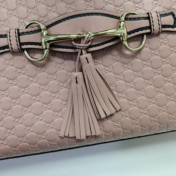 Emily Chain Monogram Calfskin Pink