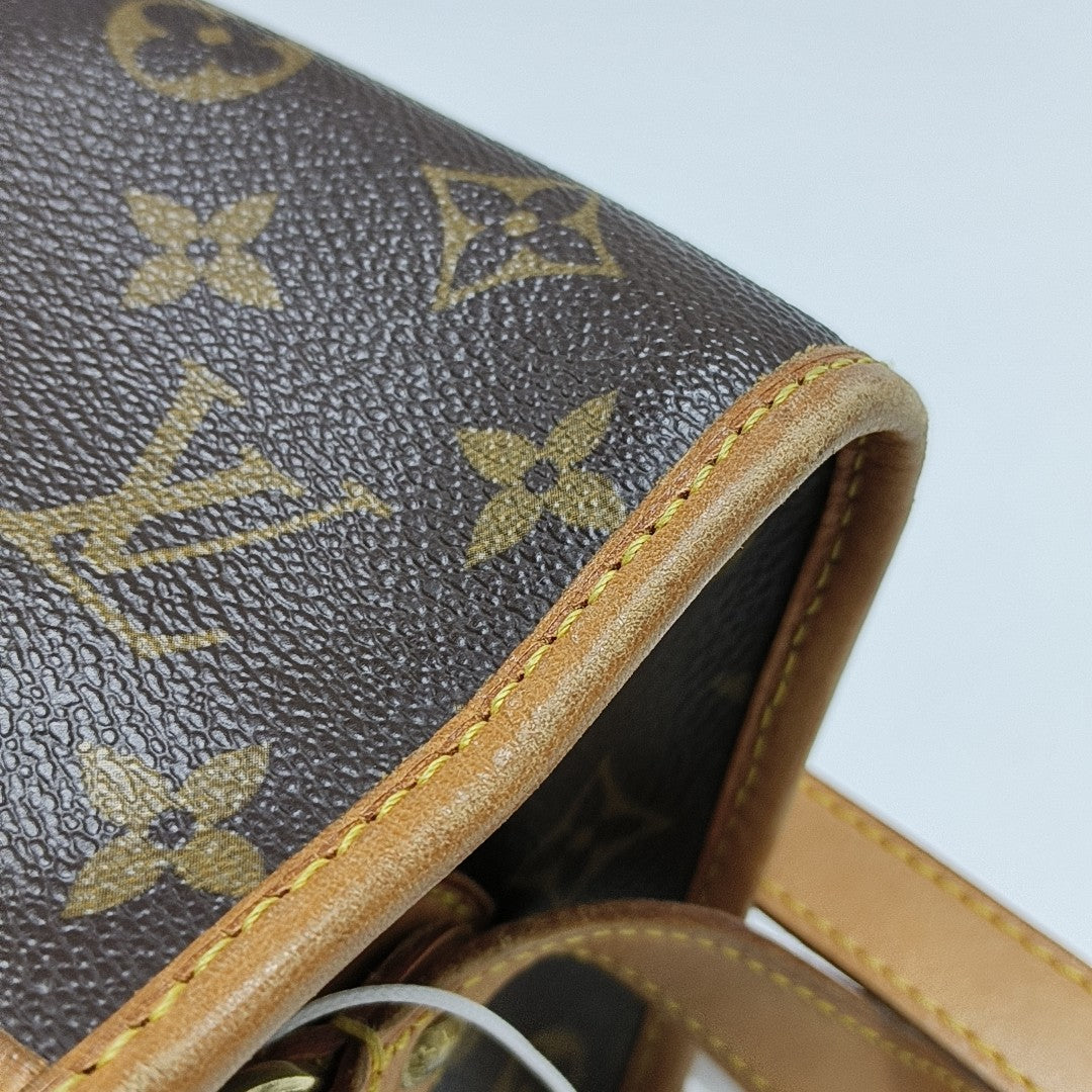 POPINCOURT Monogram Coated Canvas Brown