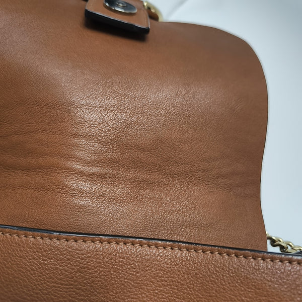 Faye Small Calfskin Brown