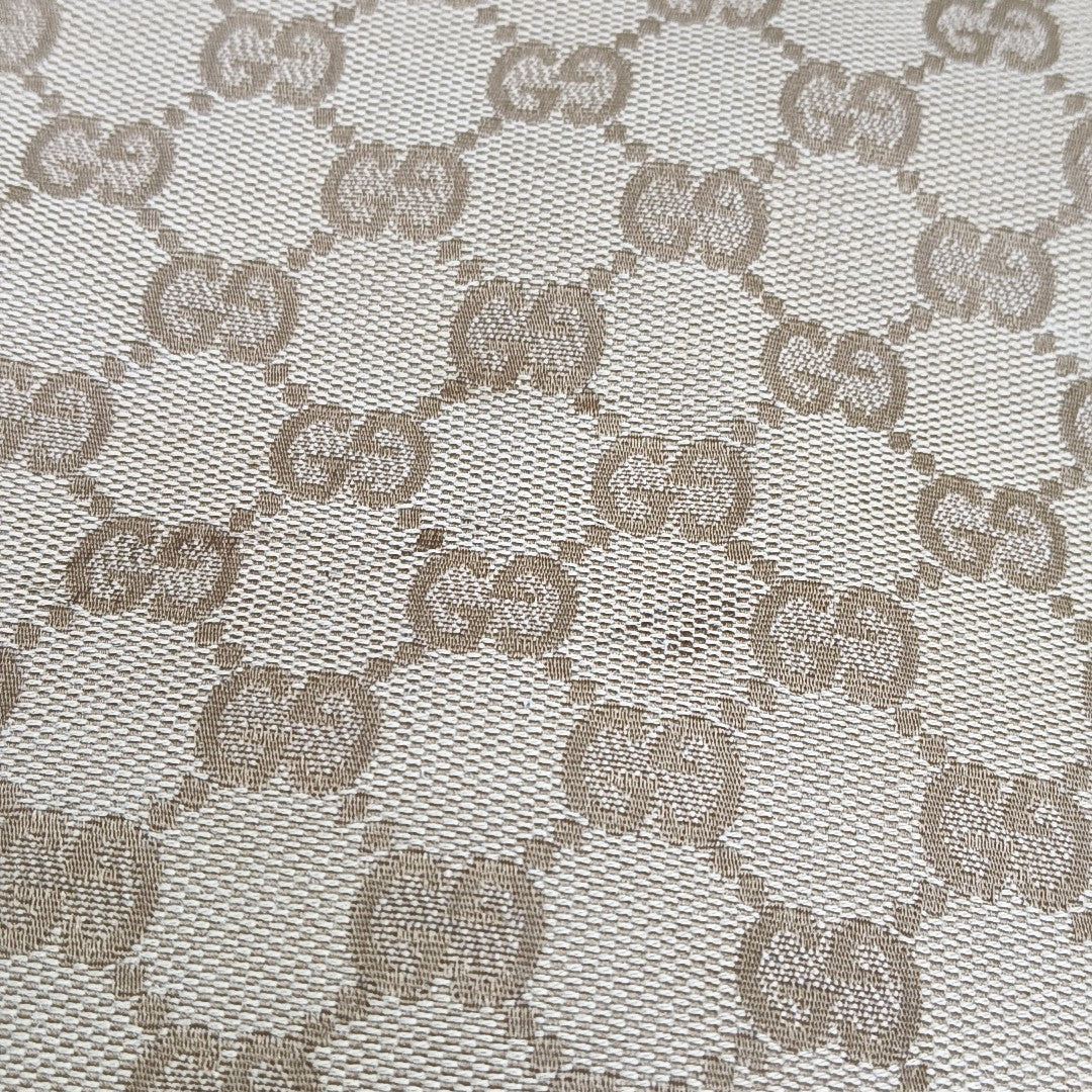 Monogram Canvas Shoulder Bag Beige