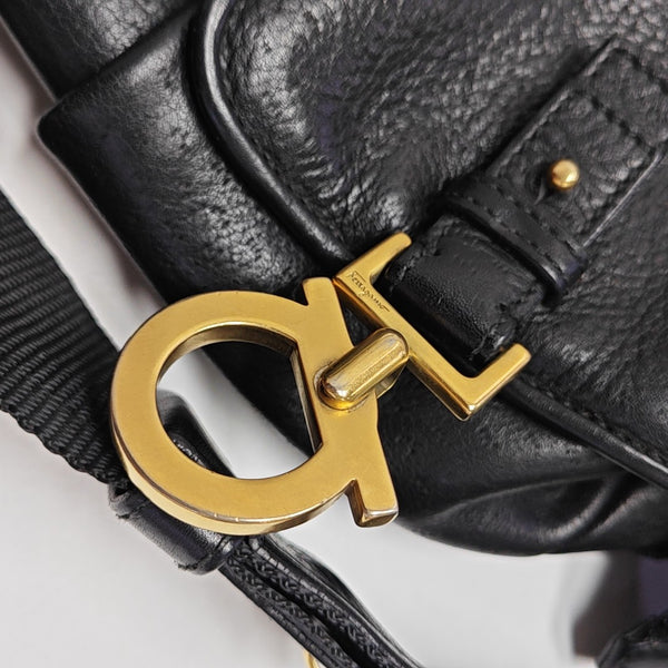 Calfskin Shoulder Bag Black