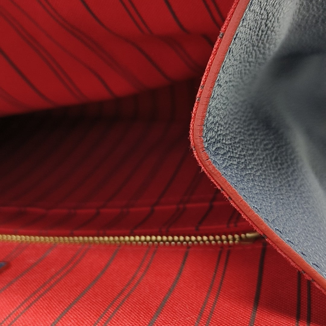 PONNEUF MM Monogram Calfskin Blue