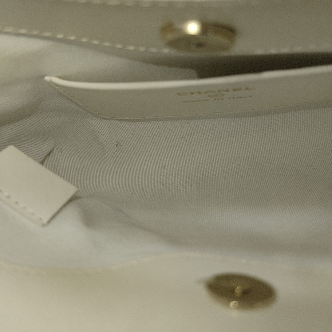 CHANEL 31 Mini Quilted Lambskin White