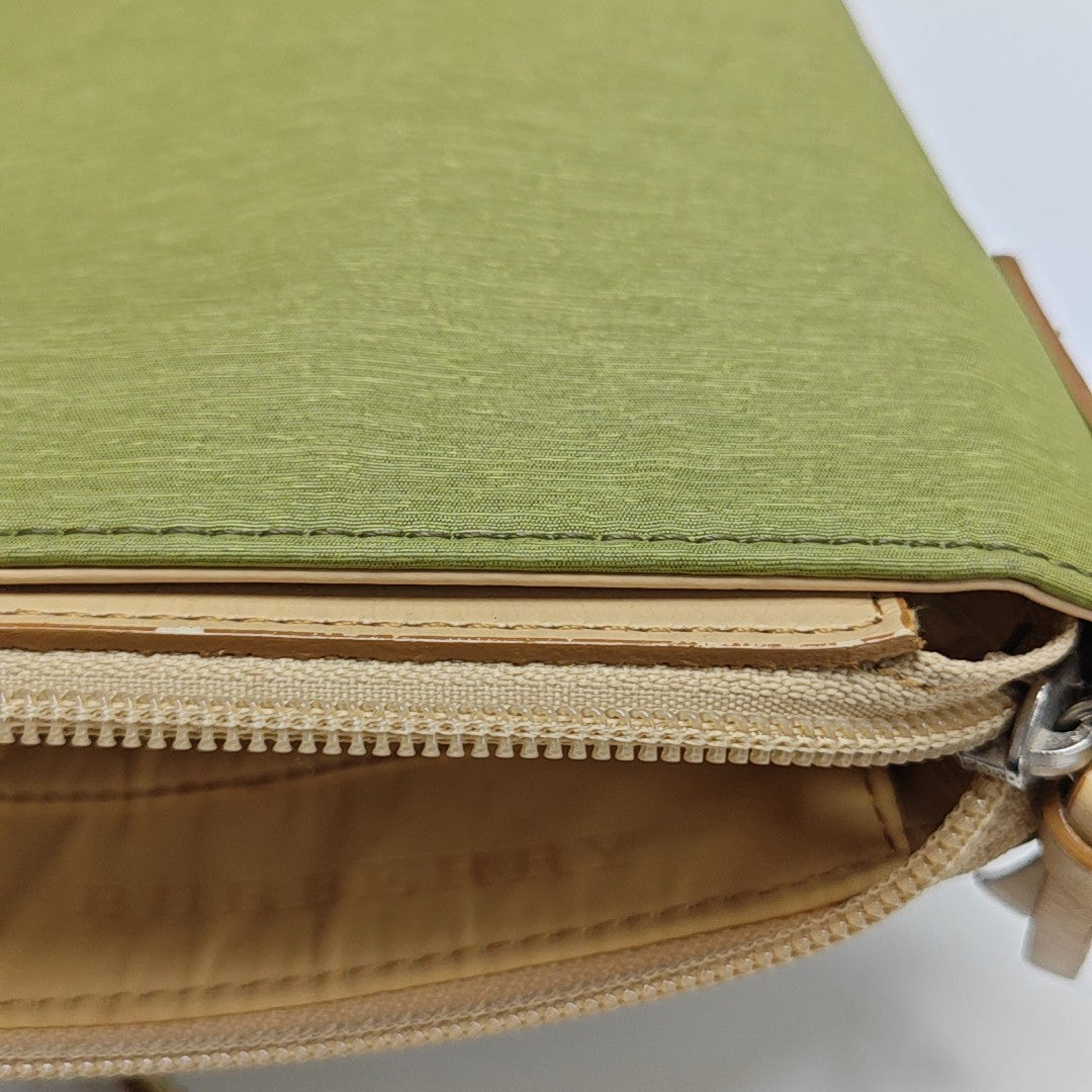 Fabric Shoulder Bag Green