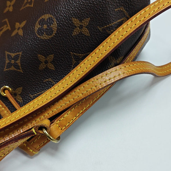 NÉONOÉ Nano Monogram Coated Canvas Brown